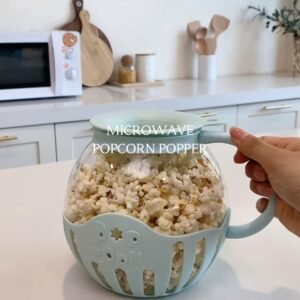 Glass Microwave Popcorn Popper