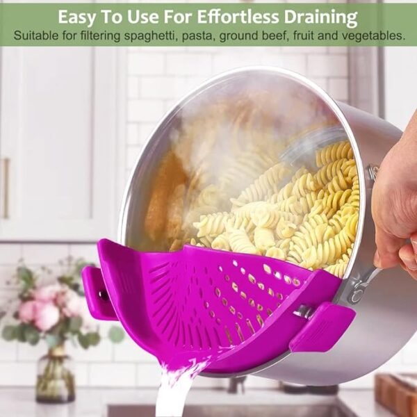 Clip on Strainer for Pots Pan Pasta Strainer