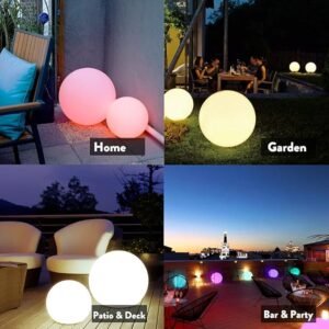 Waterproof Rechargeable LED Glowing Ball Light Globe Lamp